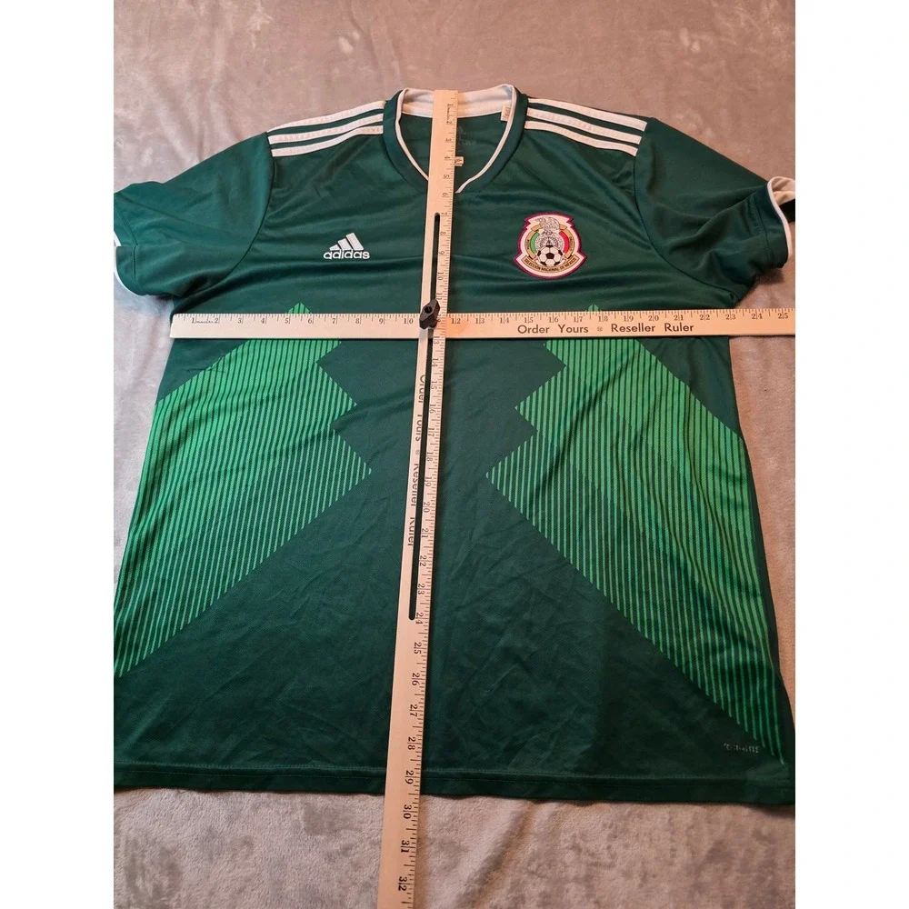 Adidas Soccer Jersey Mens XL Green Mexico National Team Climalite Shirt
